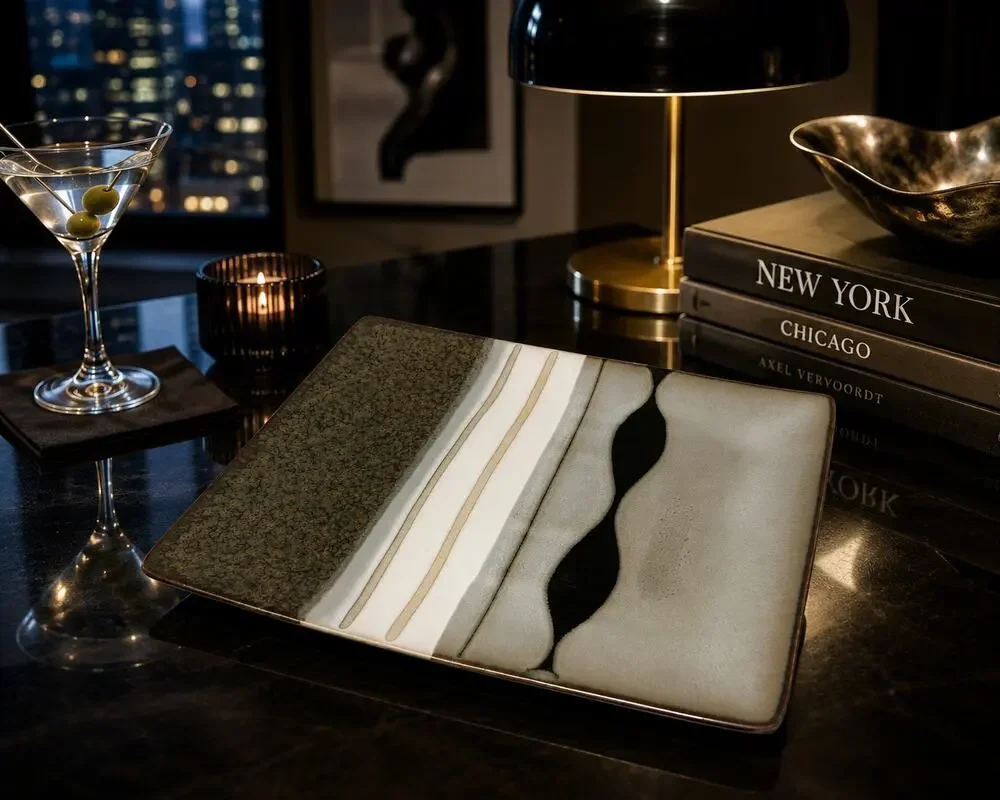 Sango Prelude Black 4508 Rectangular Salad Plate 9